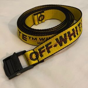 OFF-WHITE Yellow Mini Classic Industrial Belt